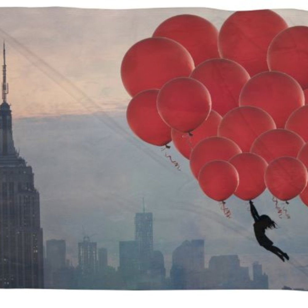 Deny Designs - Floating Over the City Throw Large